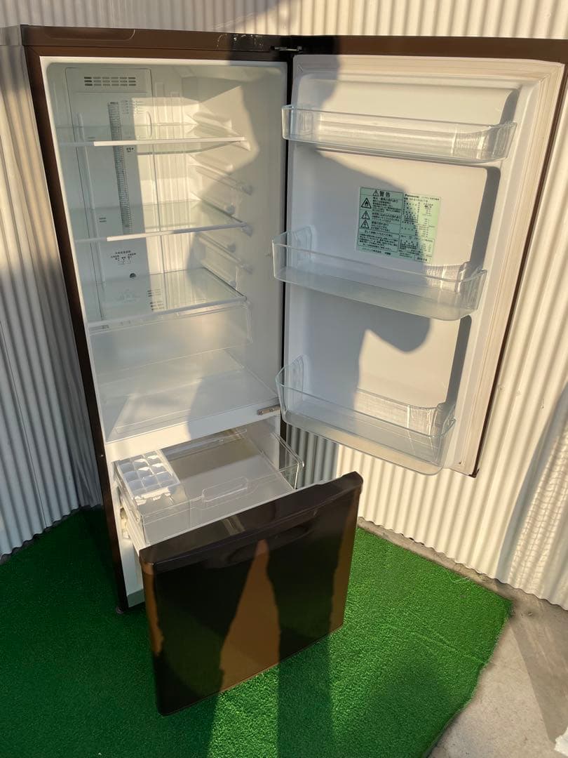 845 パナソニック 168L大きめ2ドア冷蔵庫 ブラウン 一人暮らし 単身