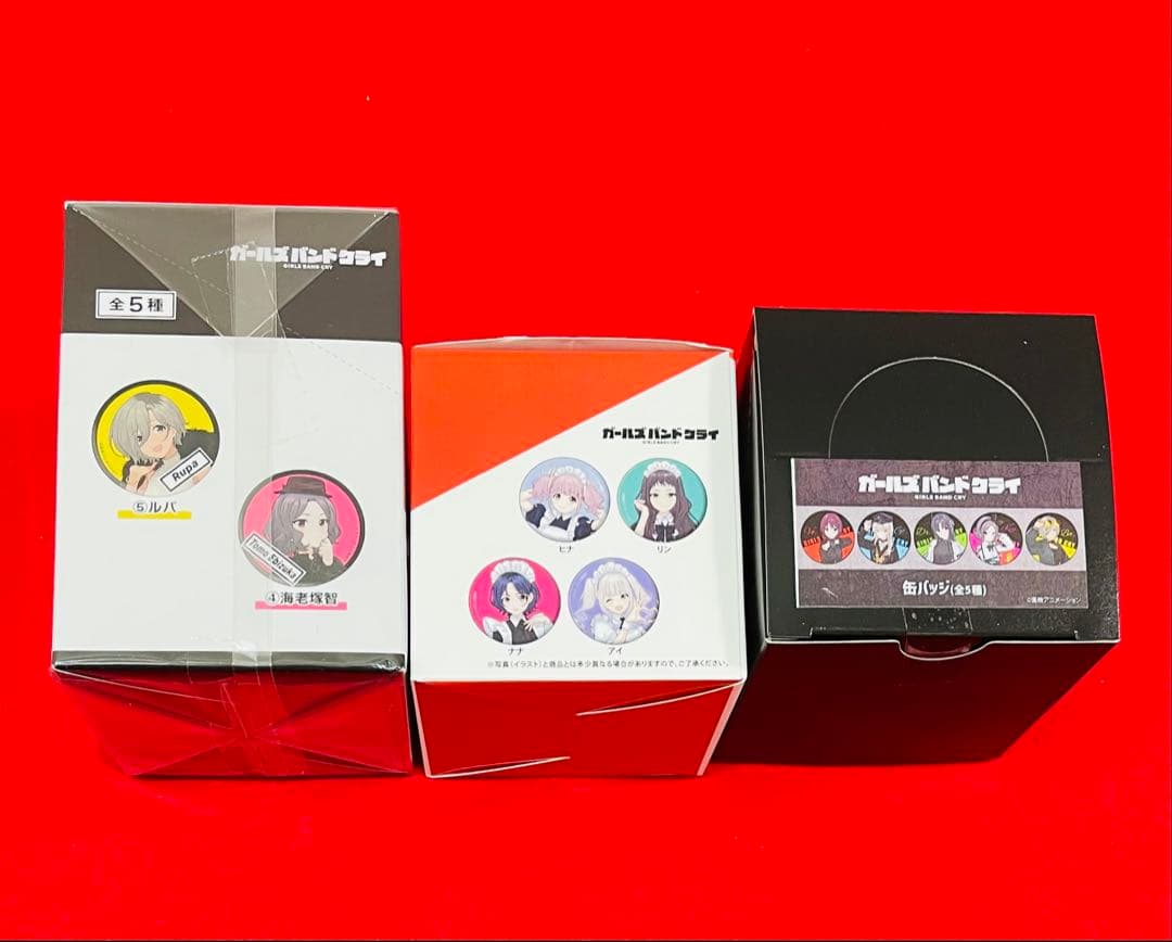 ガールズバンドクライ　ガルクラ　トレーディング缶バッジ　3BOXセット　計19点