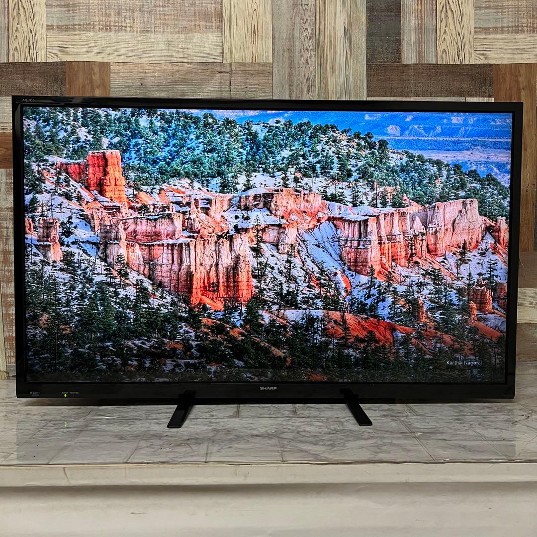 即日受渡❣️全国送料込シャープ40型液晶テレビ Wチューナー外付HDD裏番組録画