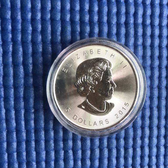 2015年 メープルリーフ銀貨 31.1g (１ オンス)