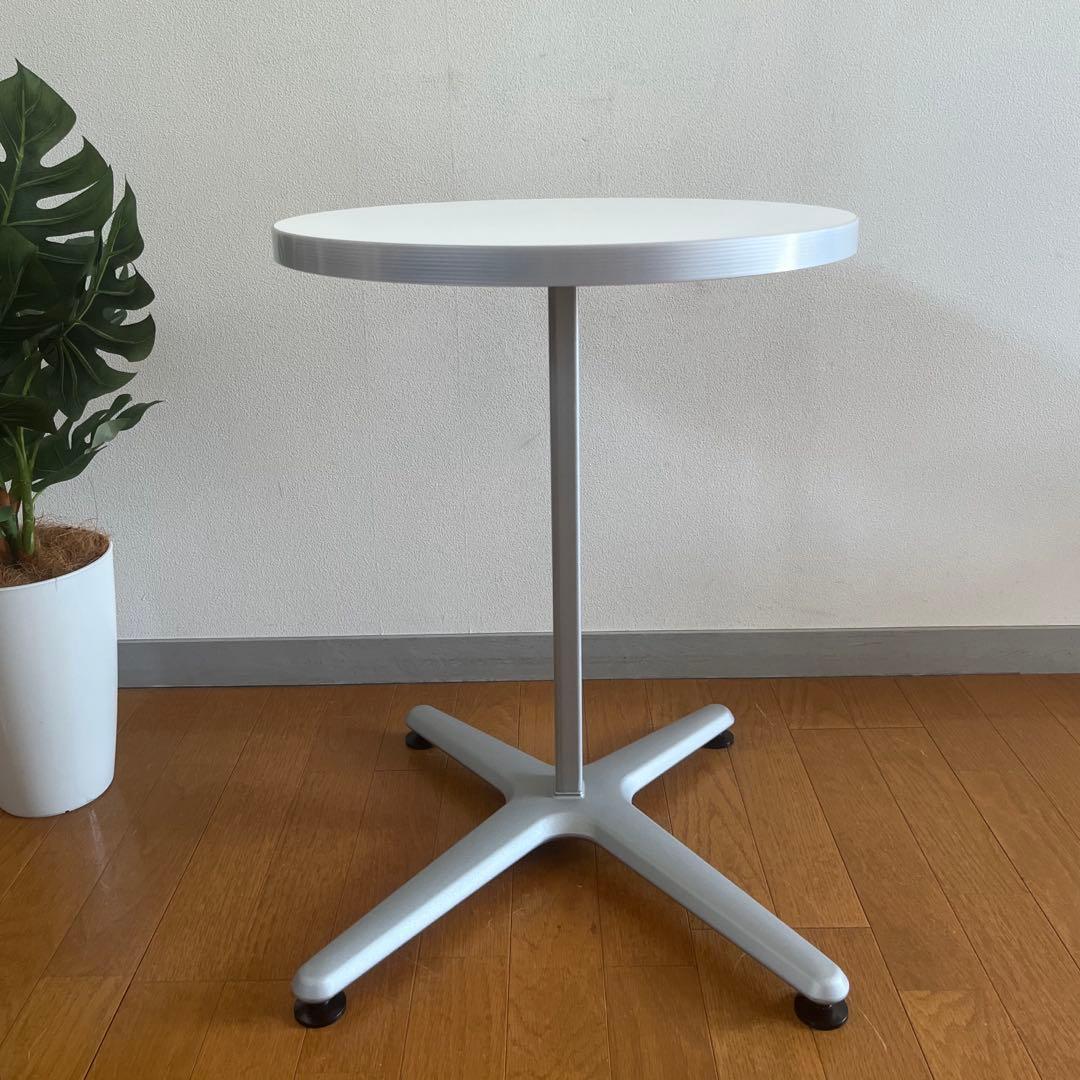 オカムラ Alt Cafeサイドテーブル　シンプルモダン ミニデスク　美品　白