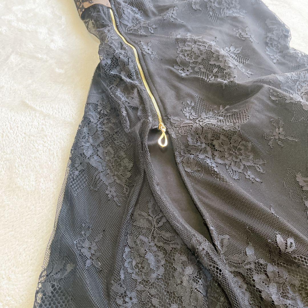 美品✨ロールブドフルール◇サイドスリット ロングドレス キャバ ラウンジ ナイト