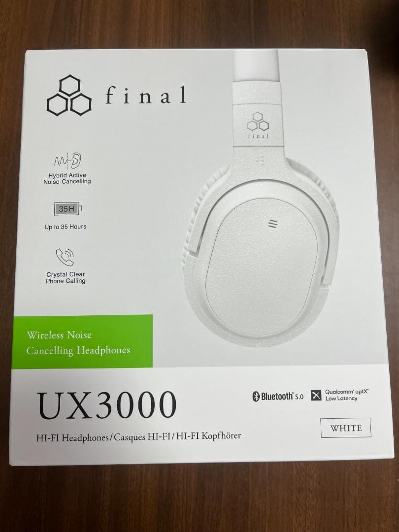 Final UX3000 White ヘッドフォン　白