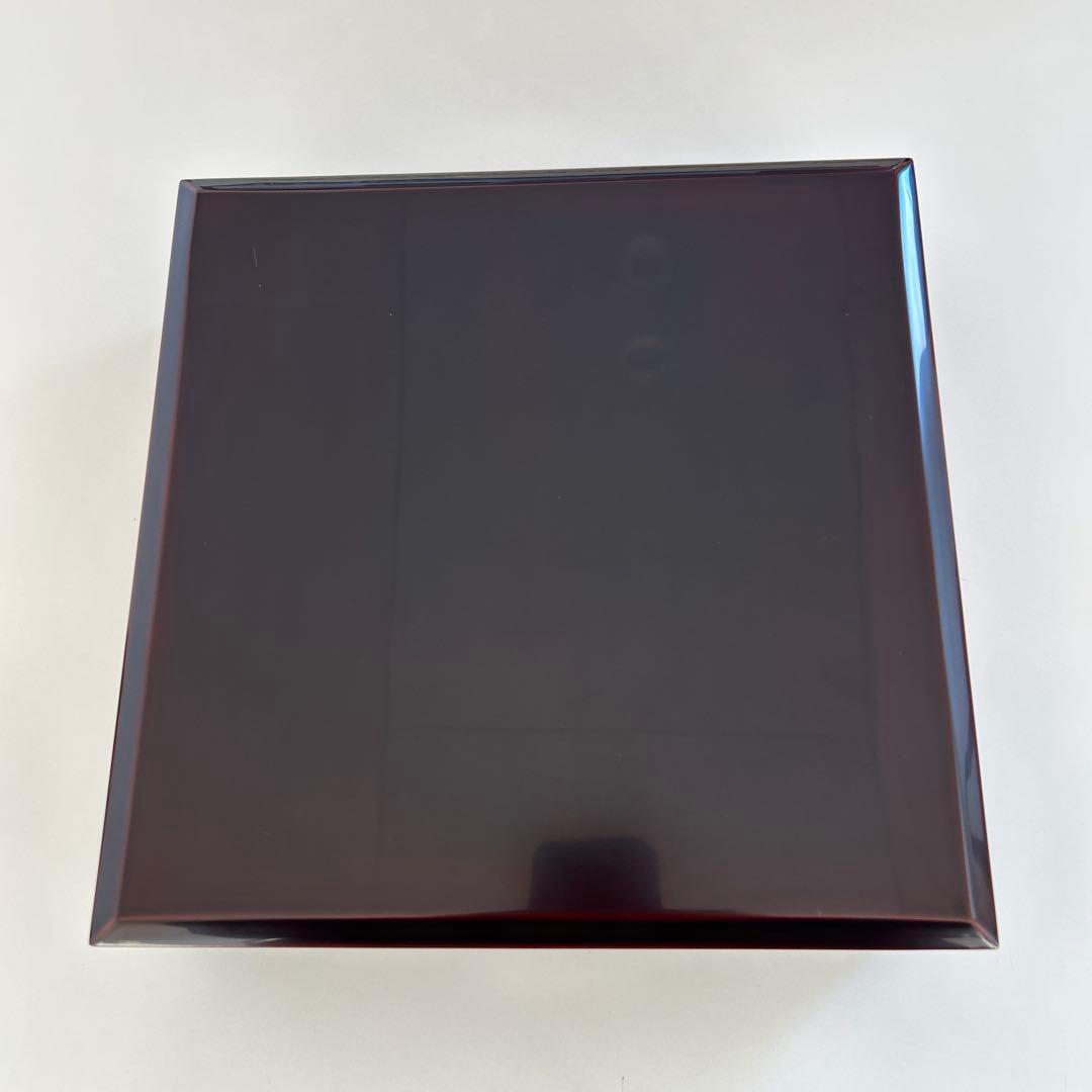 輪島塗　一段重　溜塗