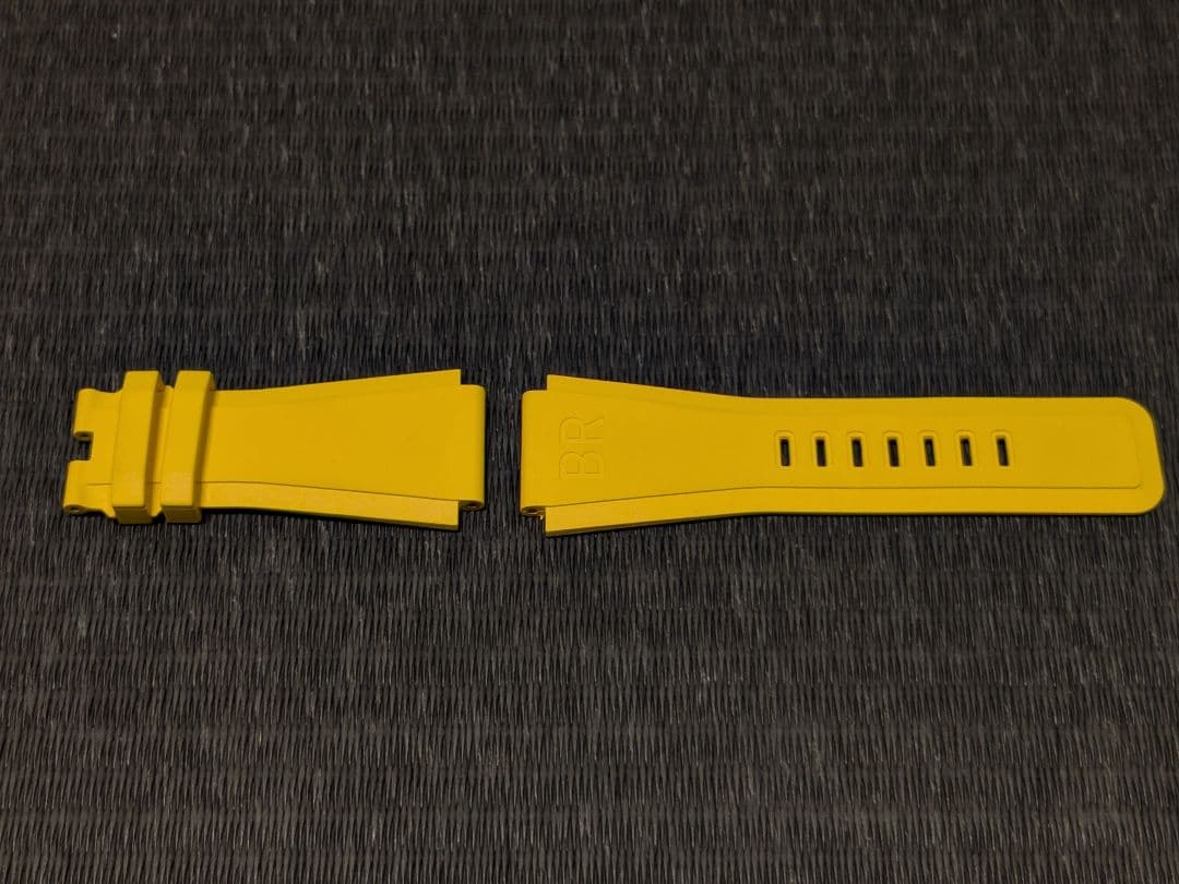 未使用！ベルアンドロス　Bell&Ross　ラバーベルト　イエロー　純正品