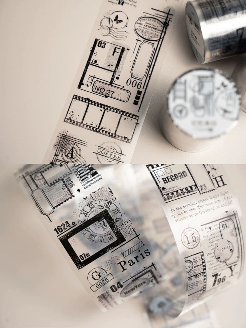 海外マスキングテープ巻売り 余白 装飾マスキングテープ人物マステ