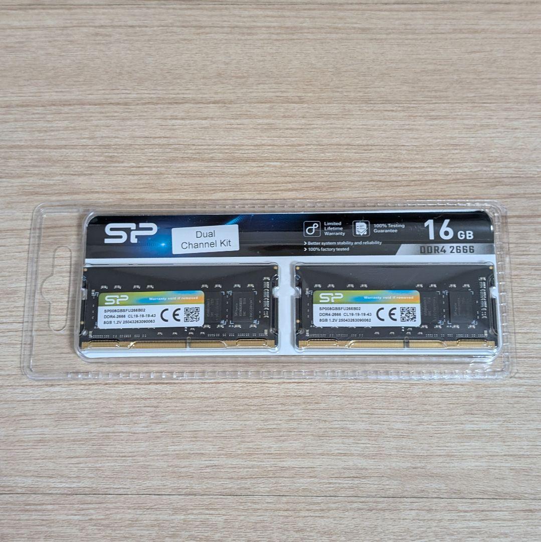 新品未開封 SP SP016GBLFU266B22 8GB ×2枚（計16GB）