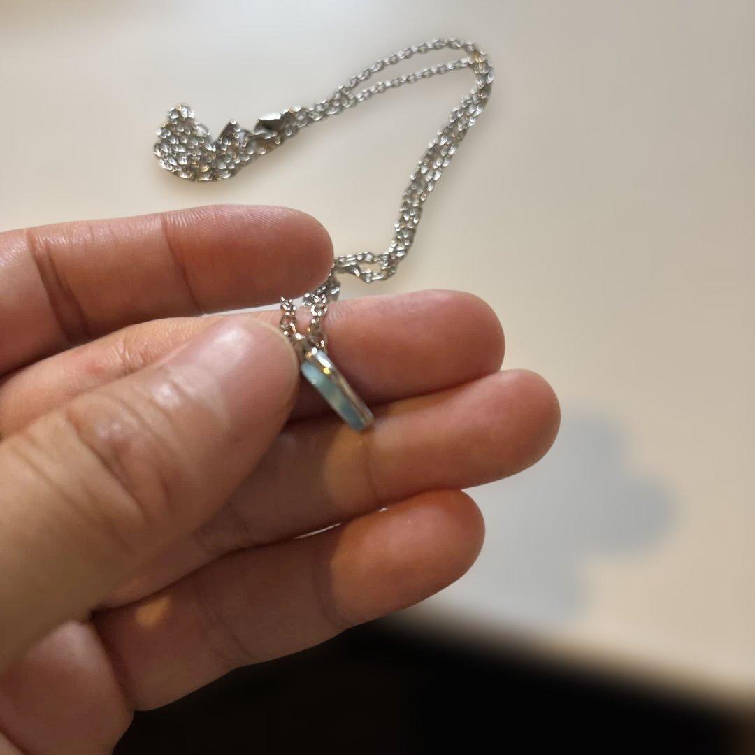 めちゃくちゃかわいいラリマーのネックレス！ちゃんとズンとくる！かわいい！