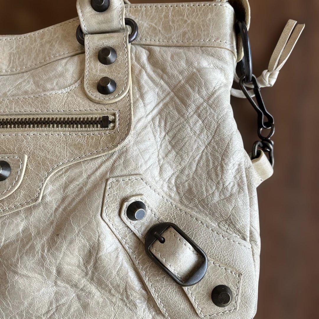 バレンシアガ シティ ベージュ 正規品 保証書あり 付属品完備