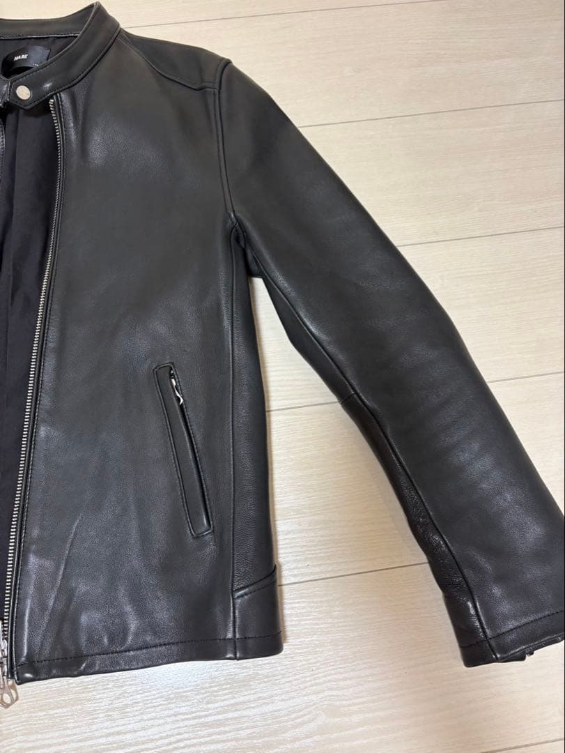 ★エジル★ ！！！　HARE ブラック レザー シングルライダース
