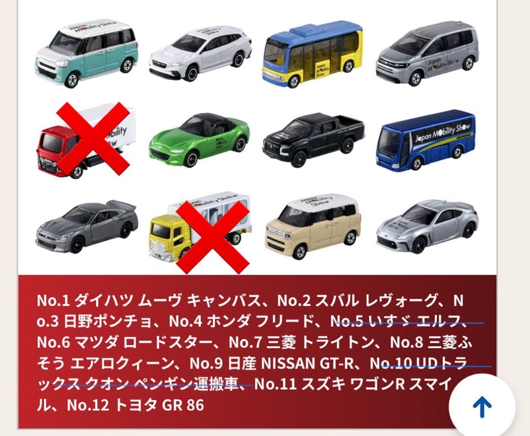 2025ジャパンモビリティショー限定トミカ