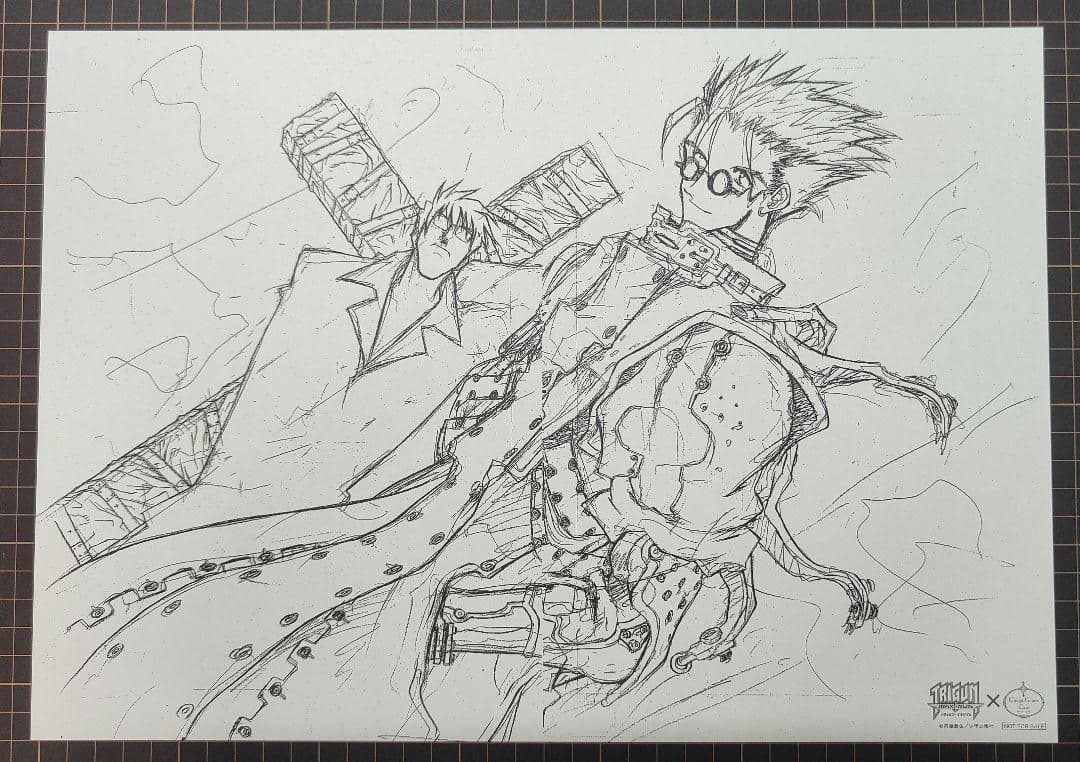 A3サイズ コンプリート 後半 全9種 非売品 トライガン カフェ ラフ