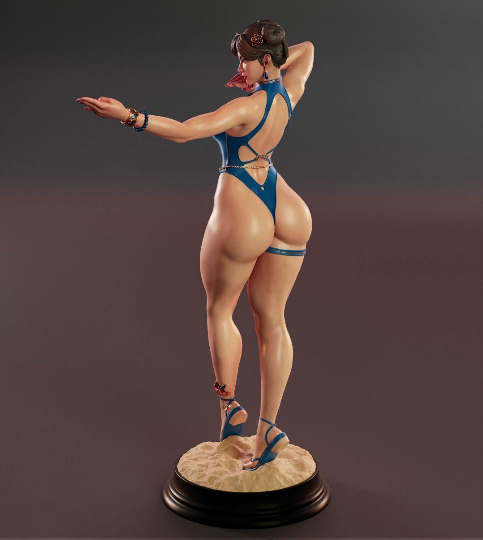 1/4　未塗装 未組立　47CM　フィギュア　ガレージキット 【 蒼華リー 】