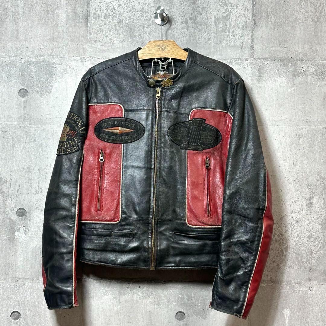 ⭐️90s⭐️HARLEY DAVIDSON ライダースジャケット　ヴィンテージ