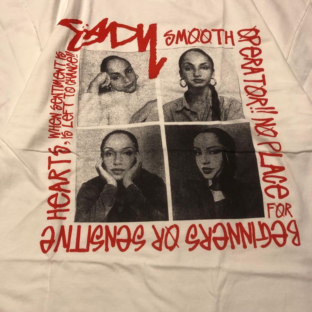 STUSSY × SADE Tシャツ 復刻 USA製 ホワイト XL