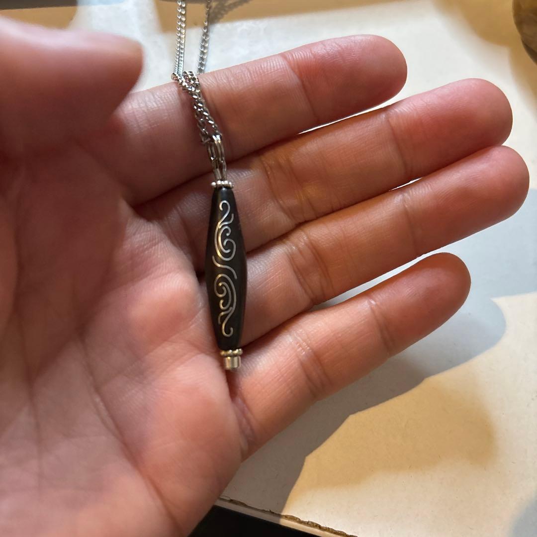 チベット銀線如意天珠！綺麗！ズーンとくる！