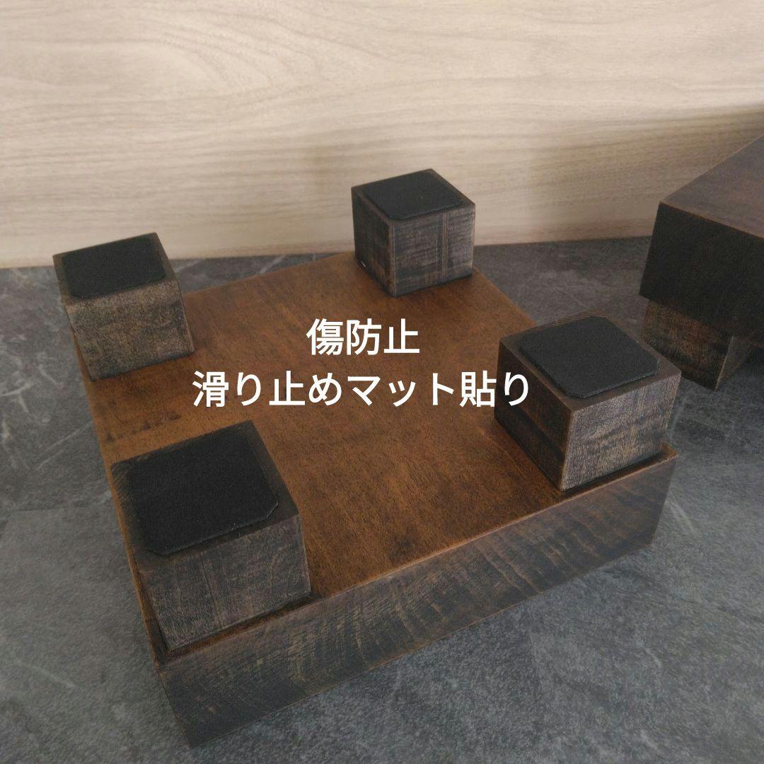 無垢材スピーカースタンド　一対