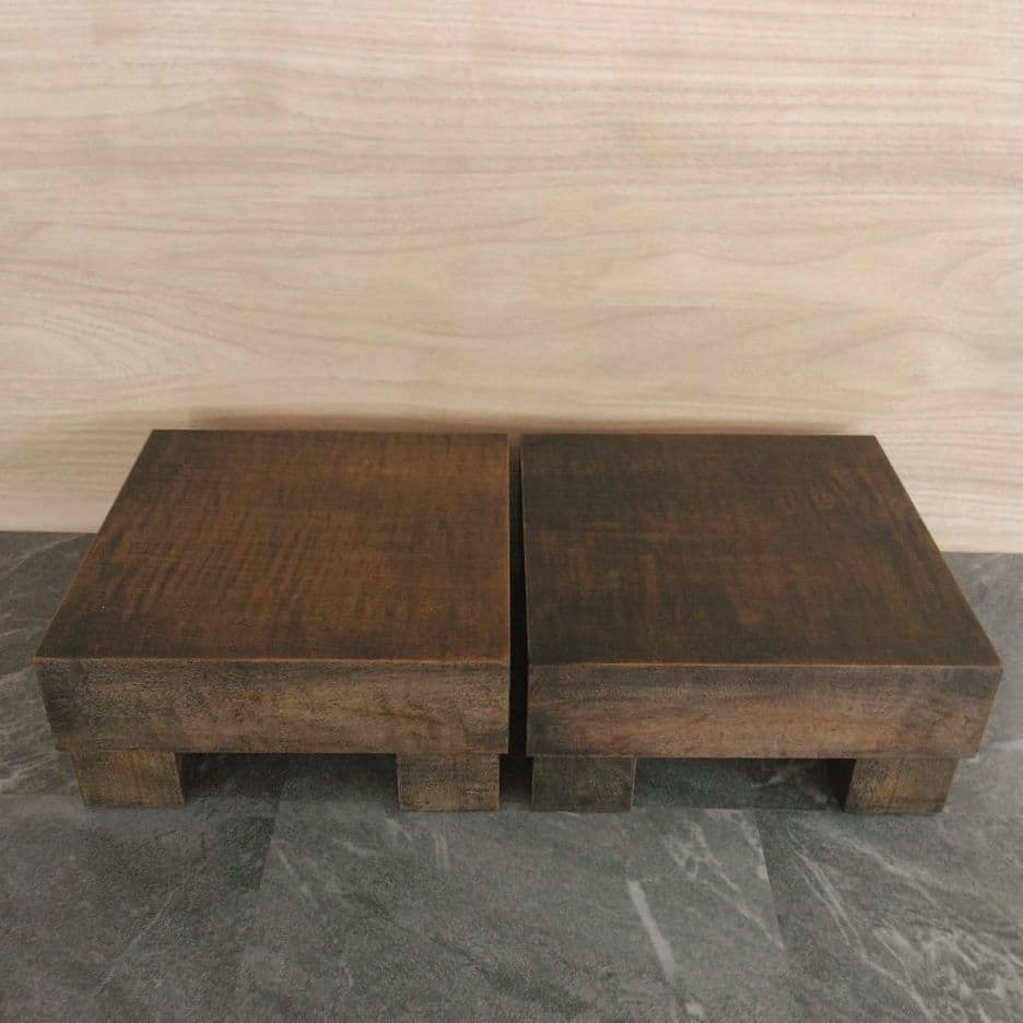 無垢材スピーカースタンド　一対