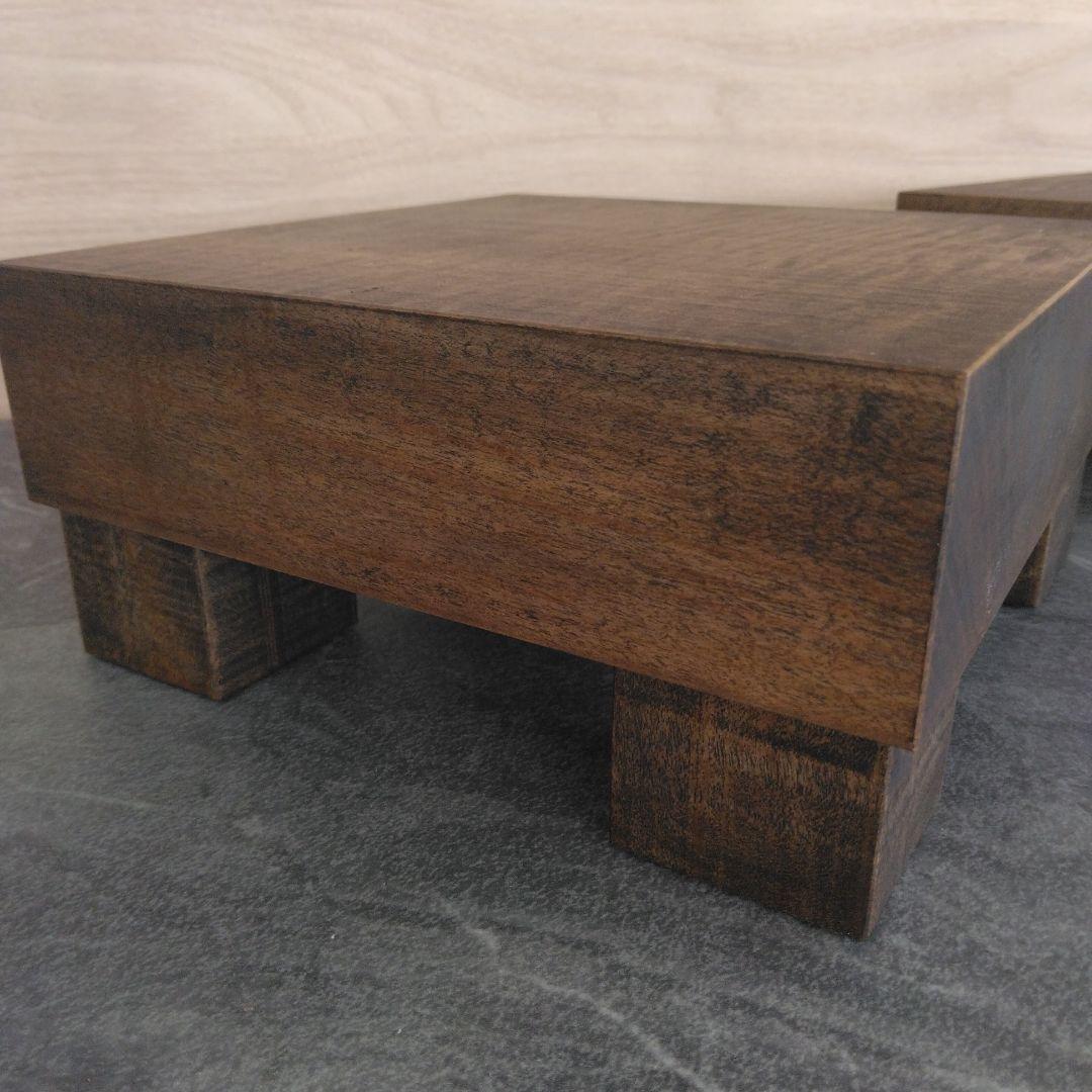 無垢材スピーカースタンド　一対