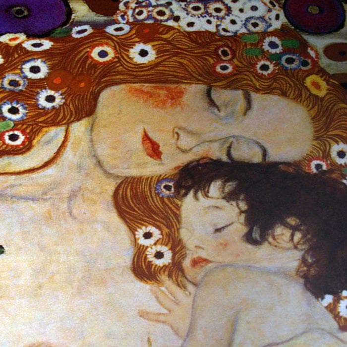 額装品/母と子/グスタフ クリムト