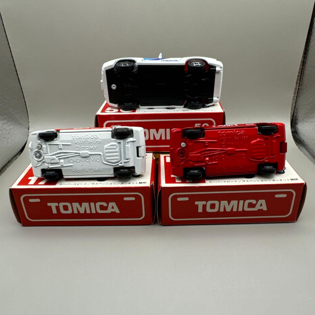 トミカ黒箱・青箱 ・赤箱グループＡフェア販売商品12台 (1984年10月発売)