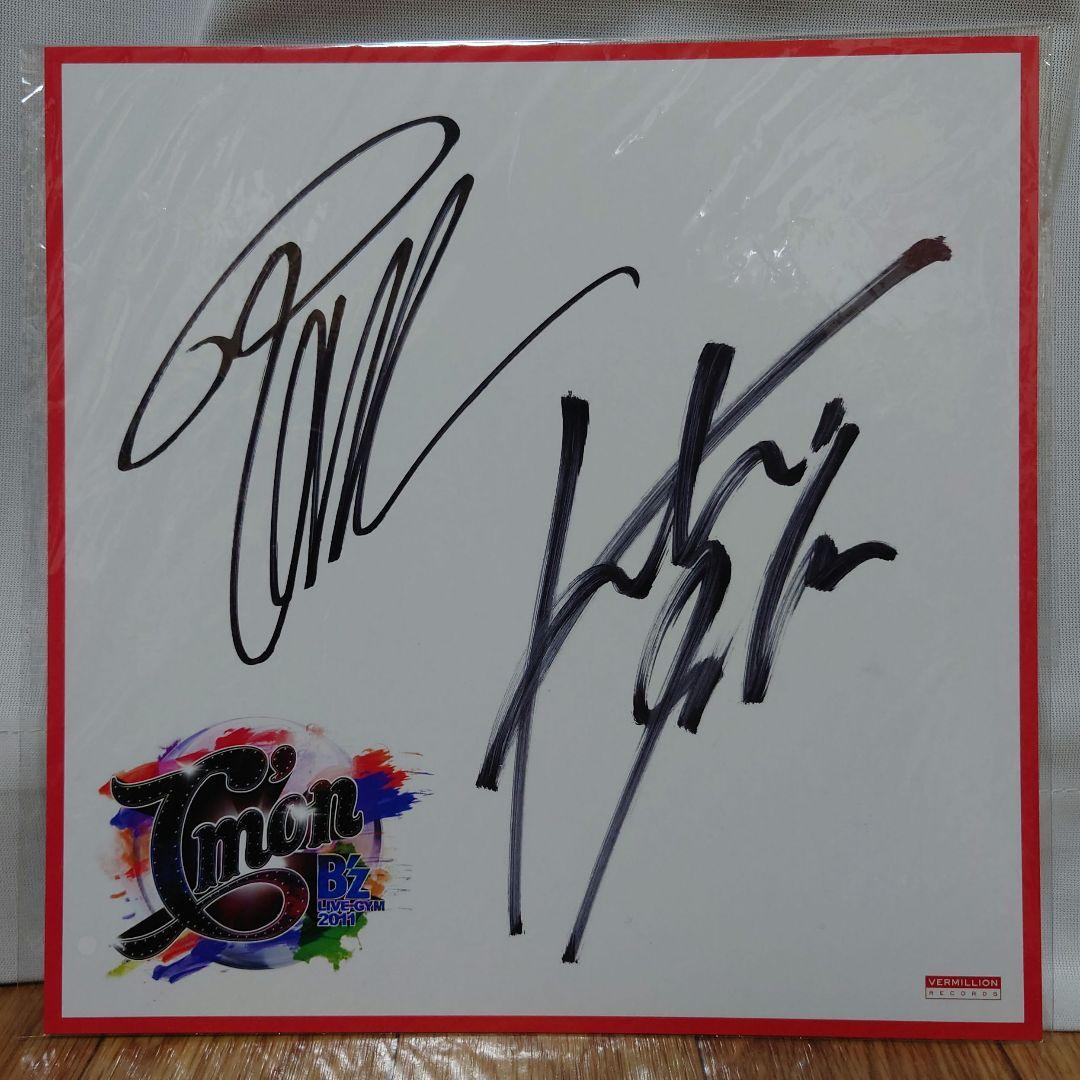 B'z 直筆サイン色紙 C'mon