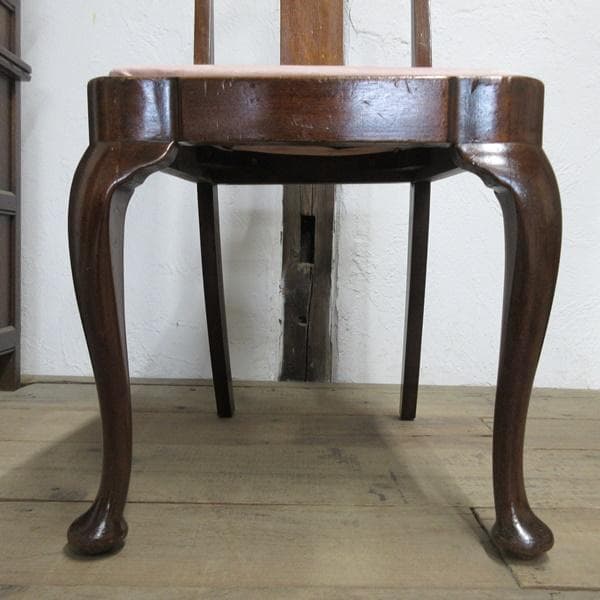 イギリス アンティーク 家具 ダイニングチェア 猫脚 椅子 英国 4763d