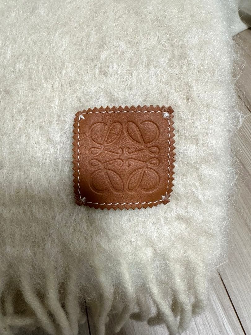 【公式オンライン購入】LOEWE ロエベ アナグラム モヘア マフラー　ホワイト