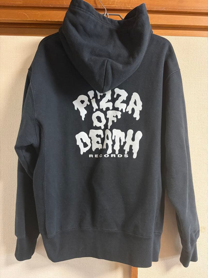PIZZA OF DEATH ジップアップパーカー(黒・Lサイズ)