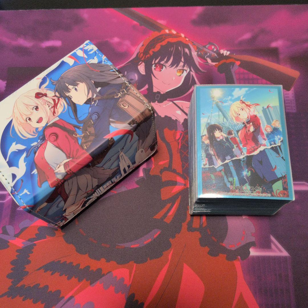 ヴァイスシュヴァルツ　リコリスリコイルデッキ　スリーブ、デッキホルダー付き