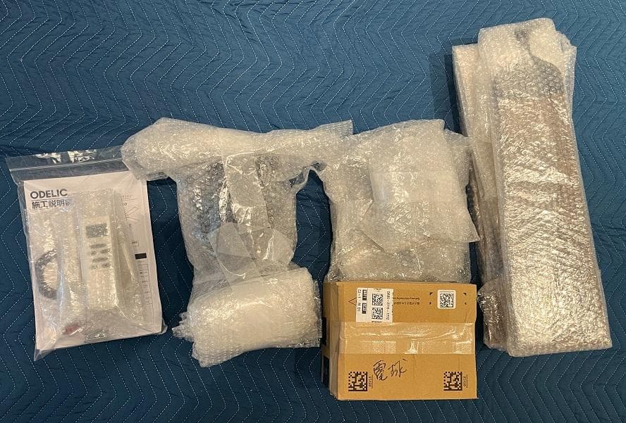 オーデリック シーリングファン 灯具つき