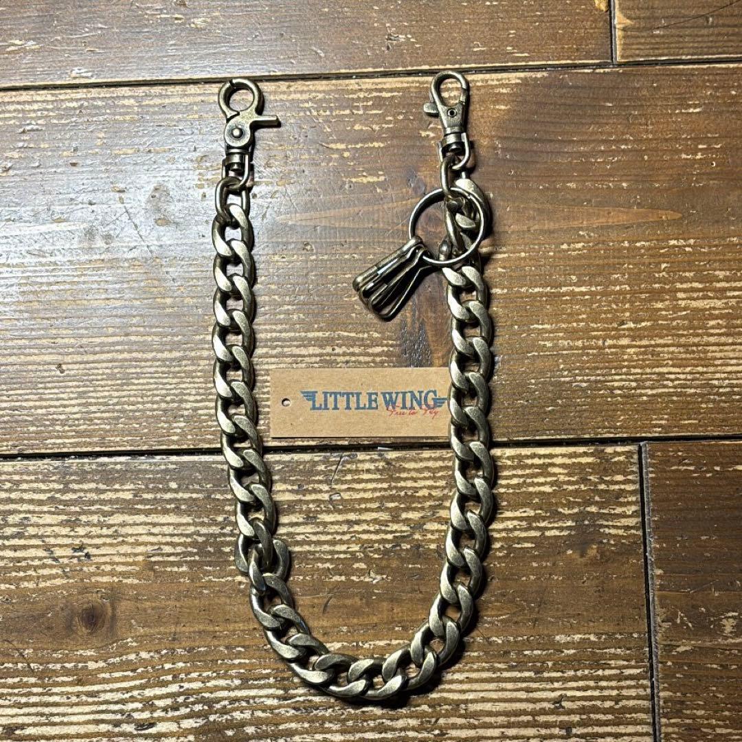 一点物 茶芯レザー トラッカーウォレット＆チェーン