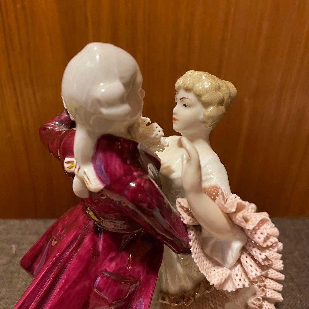 UNTER WEISS BACHレースドール 人形 西洋陶磁器 オルゴール