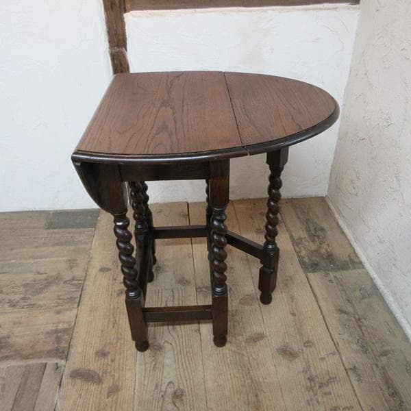 英国 アンティーク 家具 スモールゲートレッグテーブル バタフライ 6060e