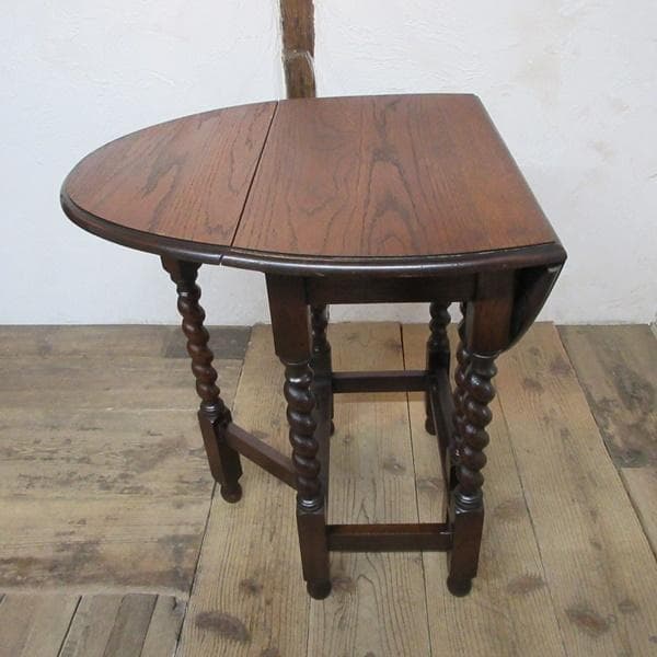 英国 アンティーク 家具 スモールゲートレッグテーブル バタフライ 6060e