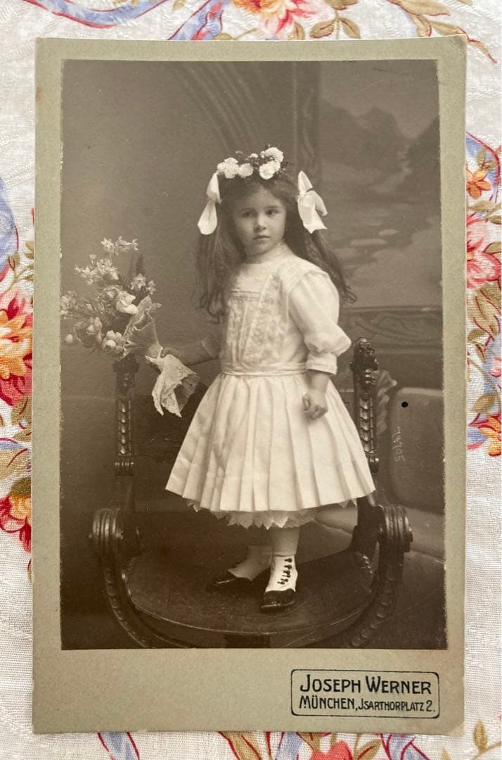 【M005】カルト・ド・ヴィジット　女の子　3枚セット