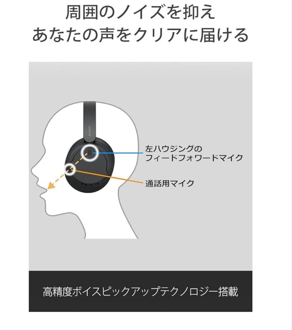 SONY ワイヤレスヘッドホン WH-CH720N ホワイト