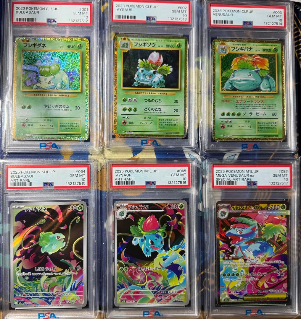 PSA10 6連番 フシギバナ 進化ラインセット フシギダネ AR SAR