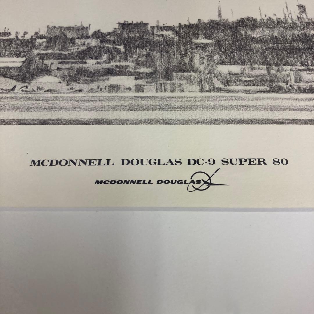 「MCDONNELL DOUGLAS DC-9 SUPER 80」アートポスター