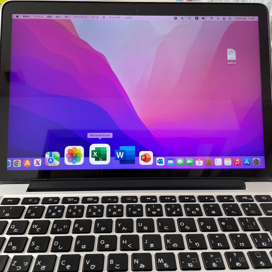 ★2015年Mac Book Pro 13inch WOS仕様