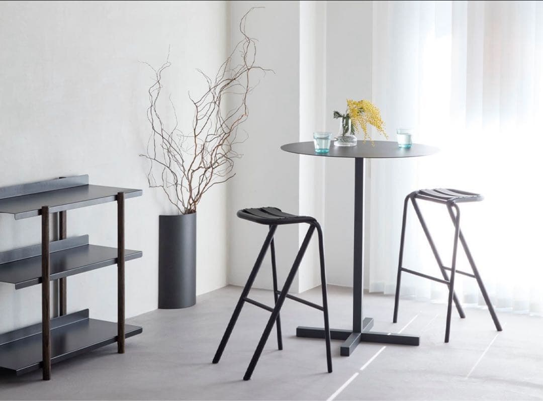 キッチンチェア ベント ハイスツール シャンパンゴールド