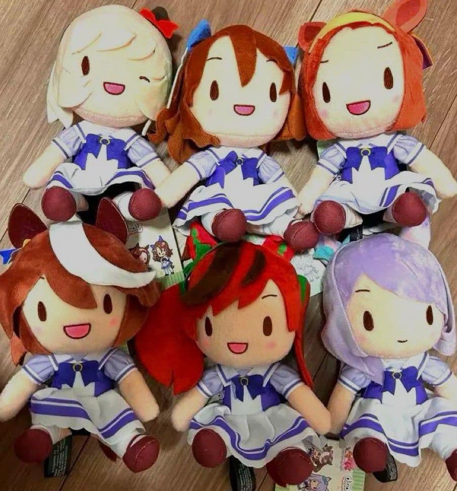 新品 ウマ娘 プリティーダービー ふわぷちぬいぐるみ 6体セット