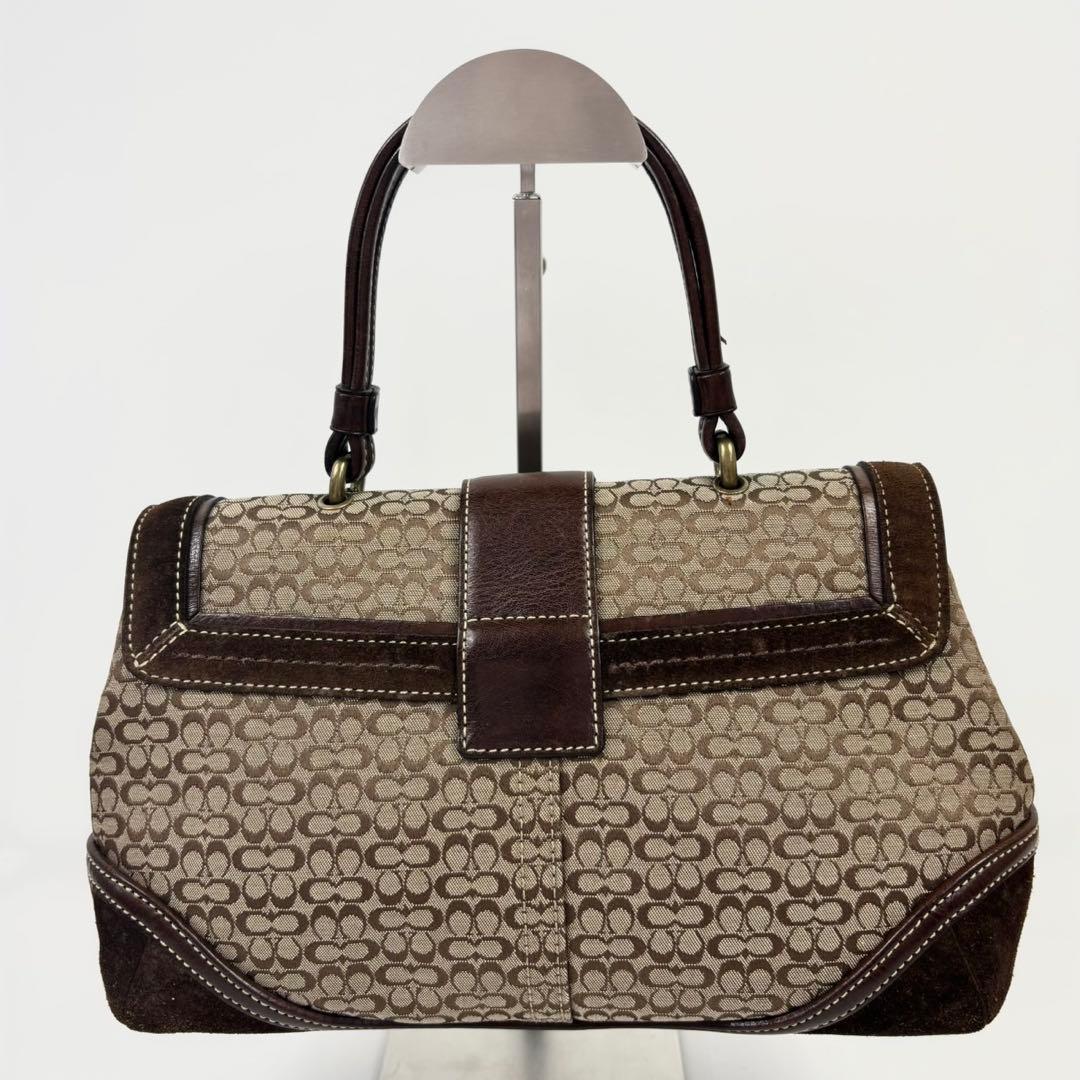 COACH コーチ ソーホー スエード ハンドバッグ ブラウン 7078 y2k