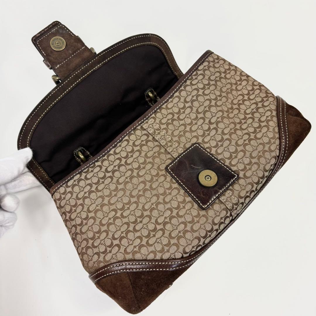 COACH コーチ ソーホー スエード ハンドバッグ ブラウン 7078 y2k
