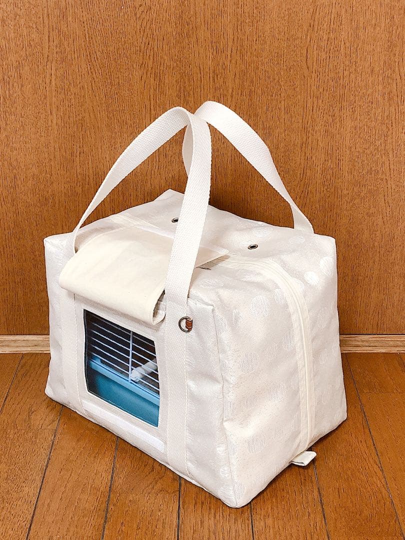 pike様 遮光鳥かごボストンバッグ　 通院用旅行用災害避難用 キャリーバッグ