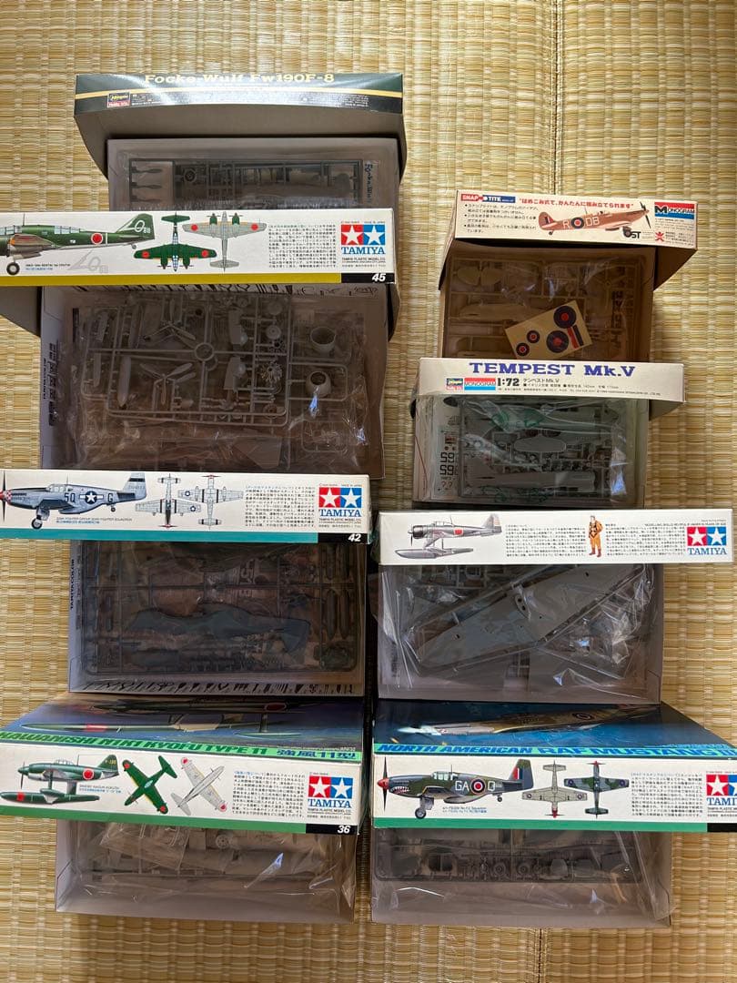 【プラモ】「強風11型/百式III型/P-51B/RAF/二式水戦/Mk.V他」