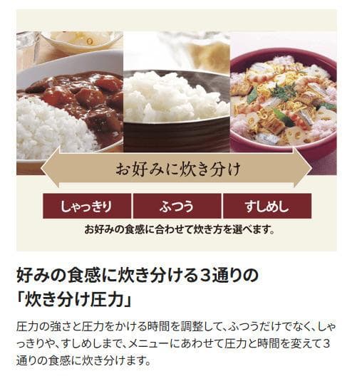 新品未使用 象印 圧力IH炊飯ジャー 豪熱大火力 5.5合炊き スレートブラック