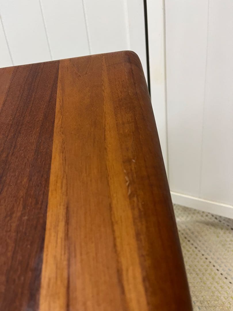 送料込み！　チーク無垢　サイドテーブル　ローテーブル　花代　北欧　ビンテージ