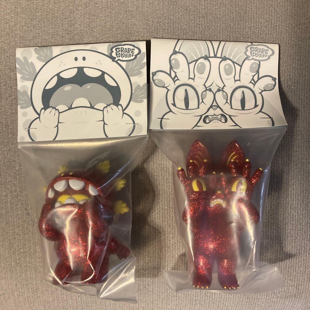 グレープブレイン ジゴクネコおにぎり&ロッキャクウーパーまかろに 赤ラメ