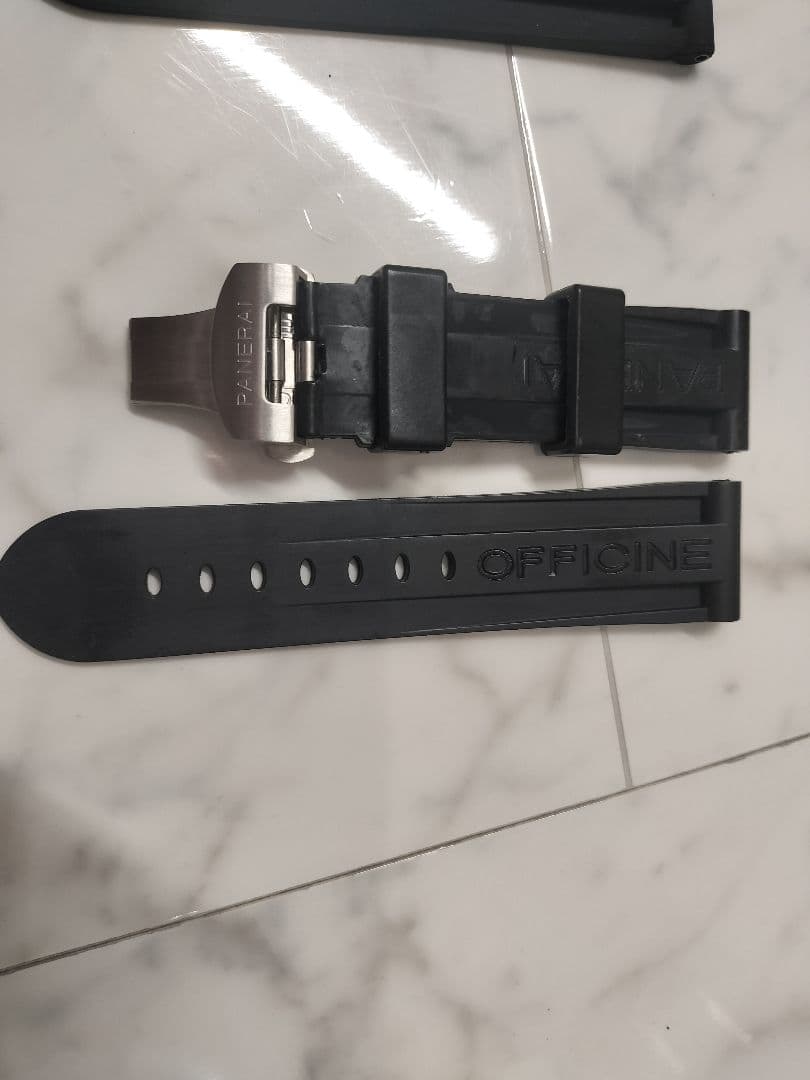 PANERAI パネライ ラバー ベルト ブラック 2種セット ルミノール